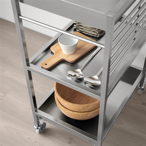 stainless steel utility cart ikea